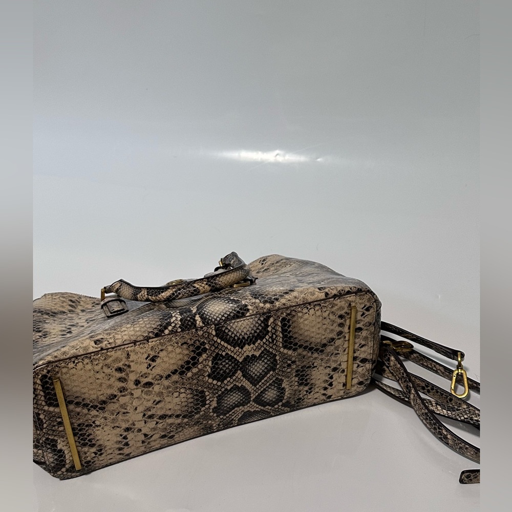 Tory Burch Tory Burch Beige Python Embossed Leath… - image 5